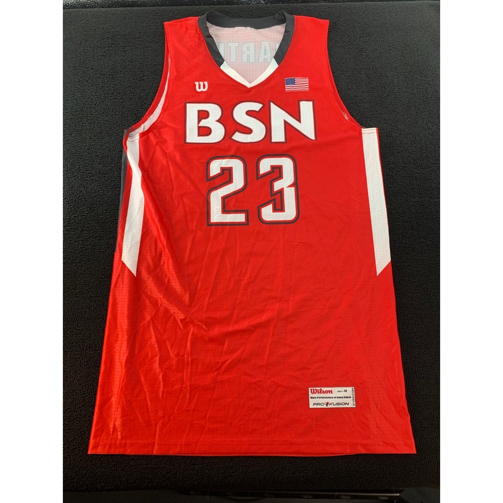 Wilson BSN Martin 23‎ Basketball Jersey Red Men's Size M Pro Fusion